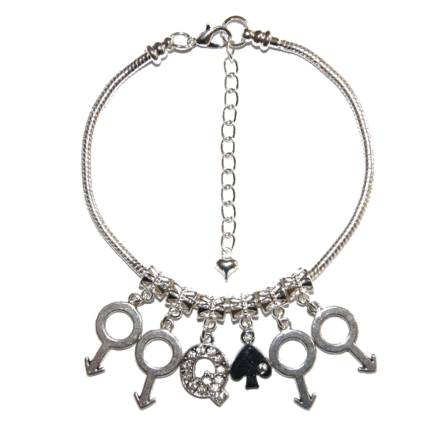 Euro Anklet Ankle Chain Queen Of Spades Gangbang St 2