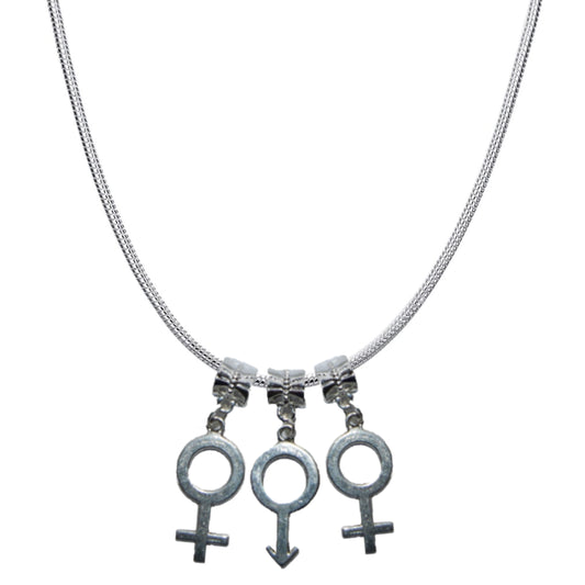 Euro Necklace `FMF` Symbols Threesome Moresome