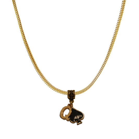 Euro Necklace QOS (Queen Of Spades) Gold Style 1