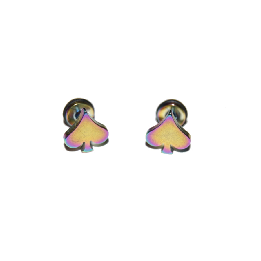 Queen Of Spade Earrings - Spades Only Gold, Silver, Rose