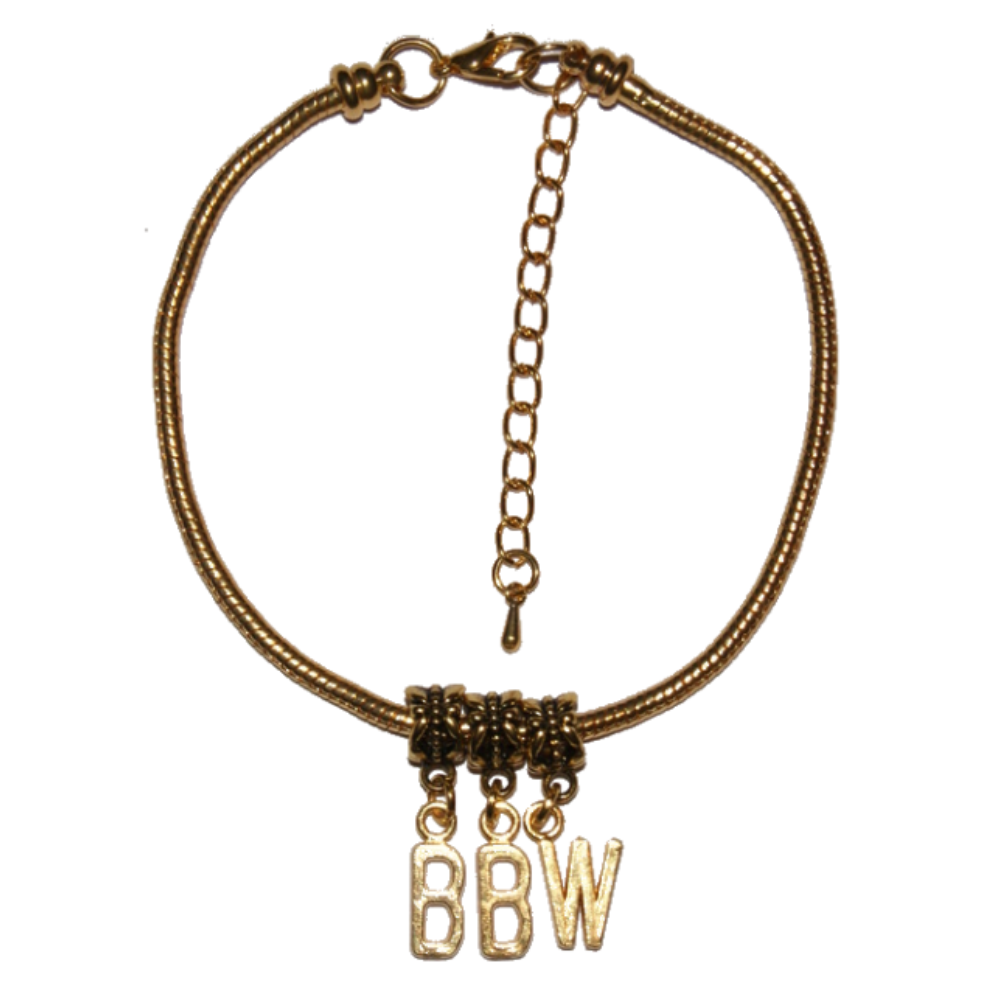 BBW Euro Anklet / Ankle Chain Big Beautiful Woman Gold