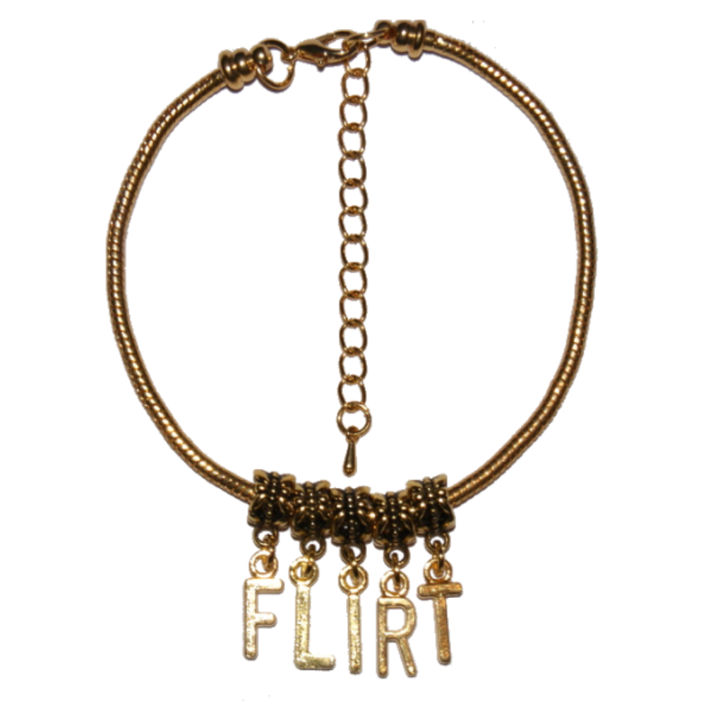 FLIRT Euro Anklet / Ankle Chain Cock Tease Gold