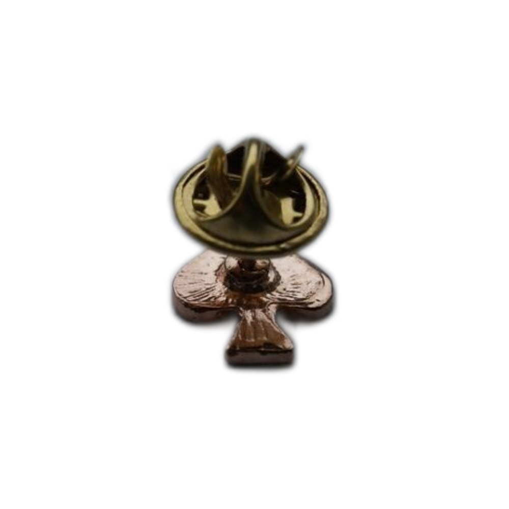 Queen Of Spades Enamel Pin Badge Broach Rear