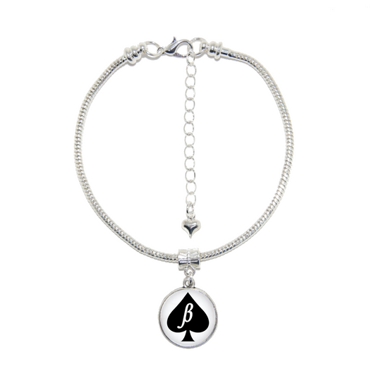 Beta Boi Dome Charm Silver Euro Anklet Ankle Chain