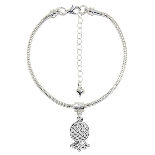 Euro Anklet / Ankle Chain Upside Down Pineapple for Swinger Shared Wife St2