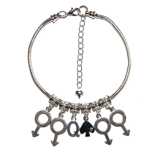 Euro Anklet Ankle Chain Queen Of Spades Gangbang St 1