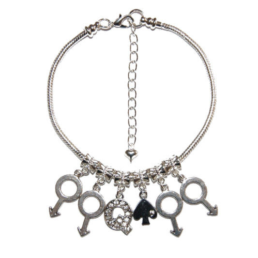 Euro Anklet Ankle Chain Queen Of Spades Gangbang St 2