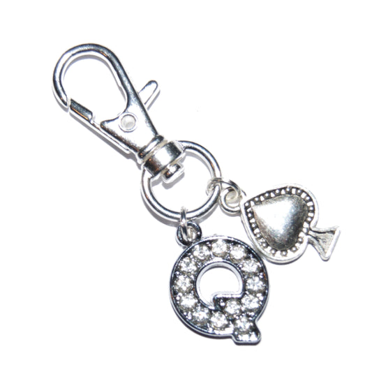 Queen Of Spades Hotwife Metal Keyring Style 6