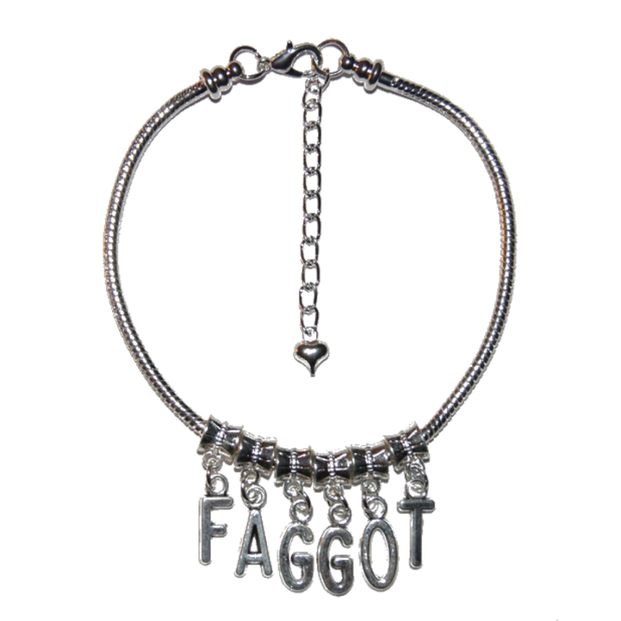 Euro Anklet / Ankle Chain FAGGOT Bi Gay Sissy Queer