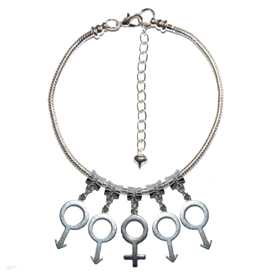 Euro Anklet / Ankle Chain MMFMM Symbols Gangbang
