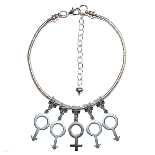 Euro Anklet / Ankle Chain MMFMM Symbols Gangbang