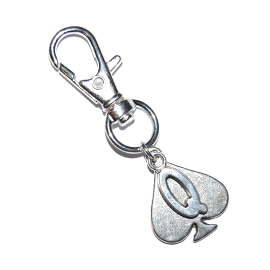 Queen Of Spades Hotwife Metal Keyring Style 3