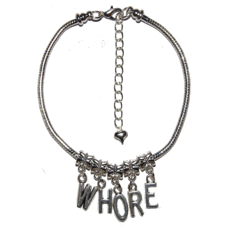 Euro Anklet / Ankle Chain WHORE Prostitute Escort 