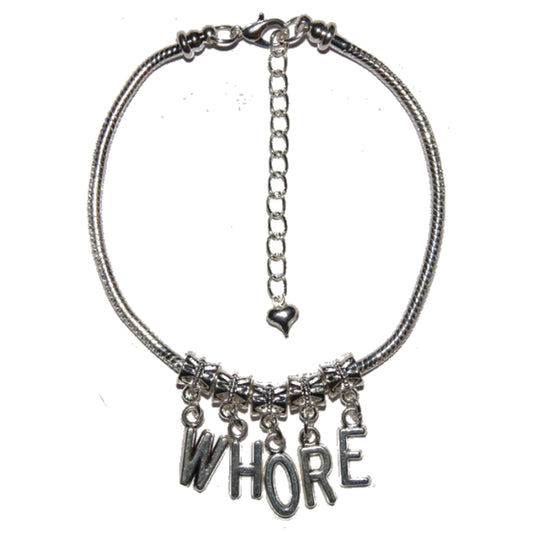 Euro Anklet / Ankle Chain WHORE Prostitute Escort 