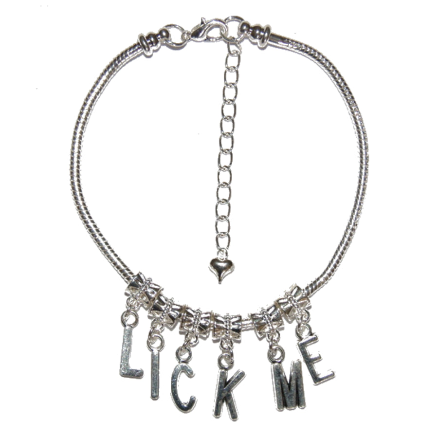 Euro Anklet / Ankle Chain LICK ME Foot Worship