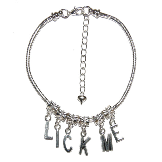 Euro Anklet / Ankle Chain LICK ME Foot Worship