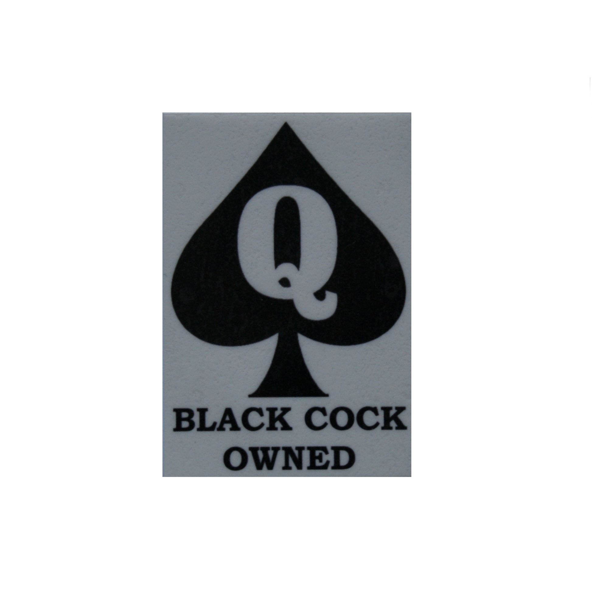 Hotwife Temporary Tattoo - Queen Of Spades (Cuckold) Black Cock Owned