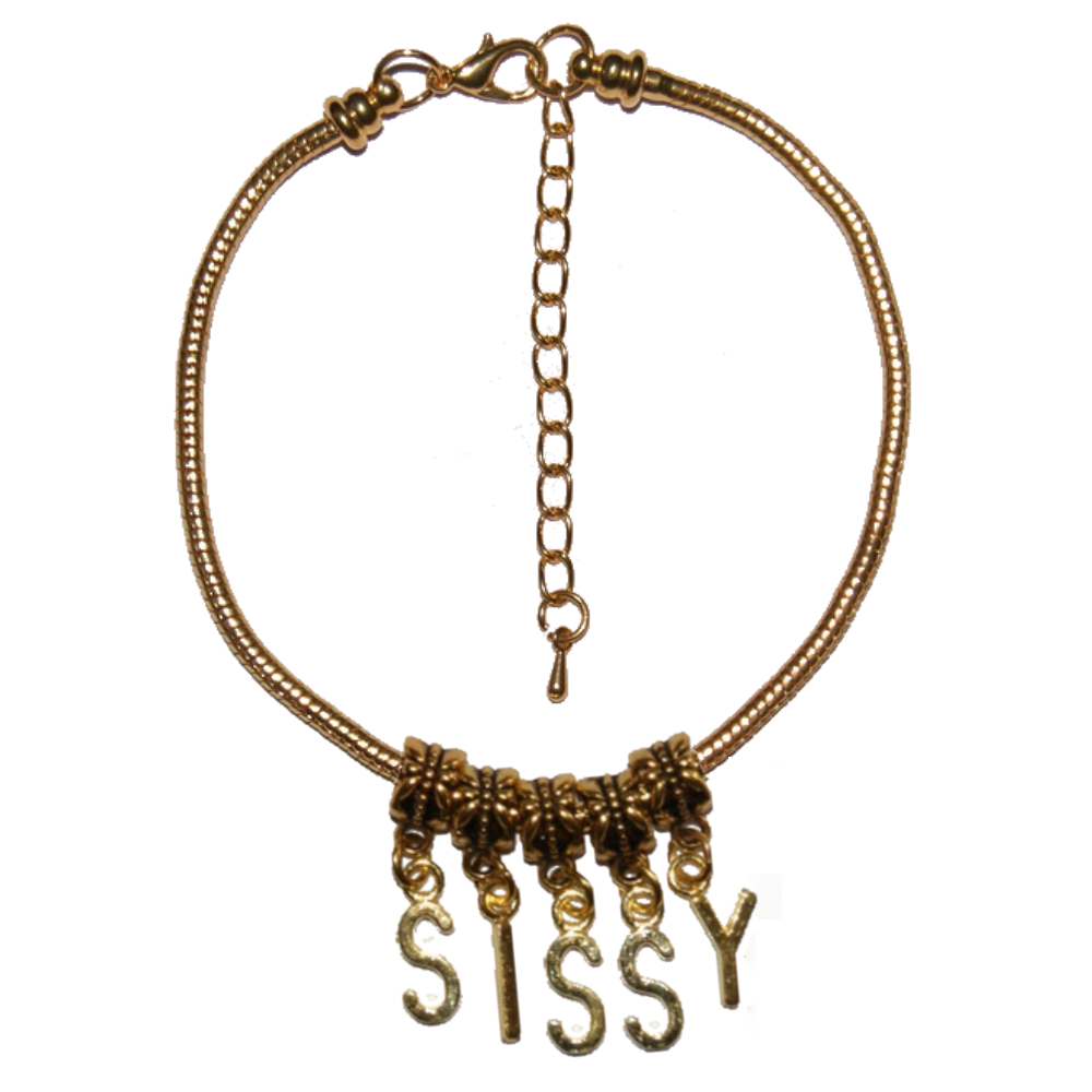 Euro Anklet / Ankle Chain SISSY Gold Plated Wimp