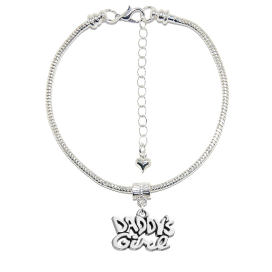 Euro Anklet / Ankle Chain DADDYS GIRL Princess Baby Girl Style 2