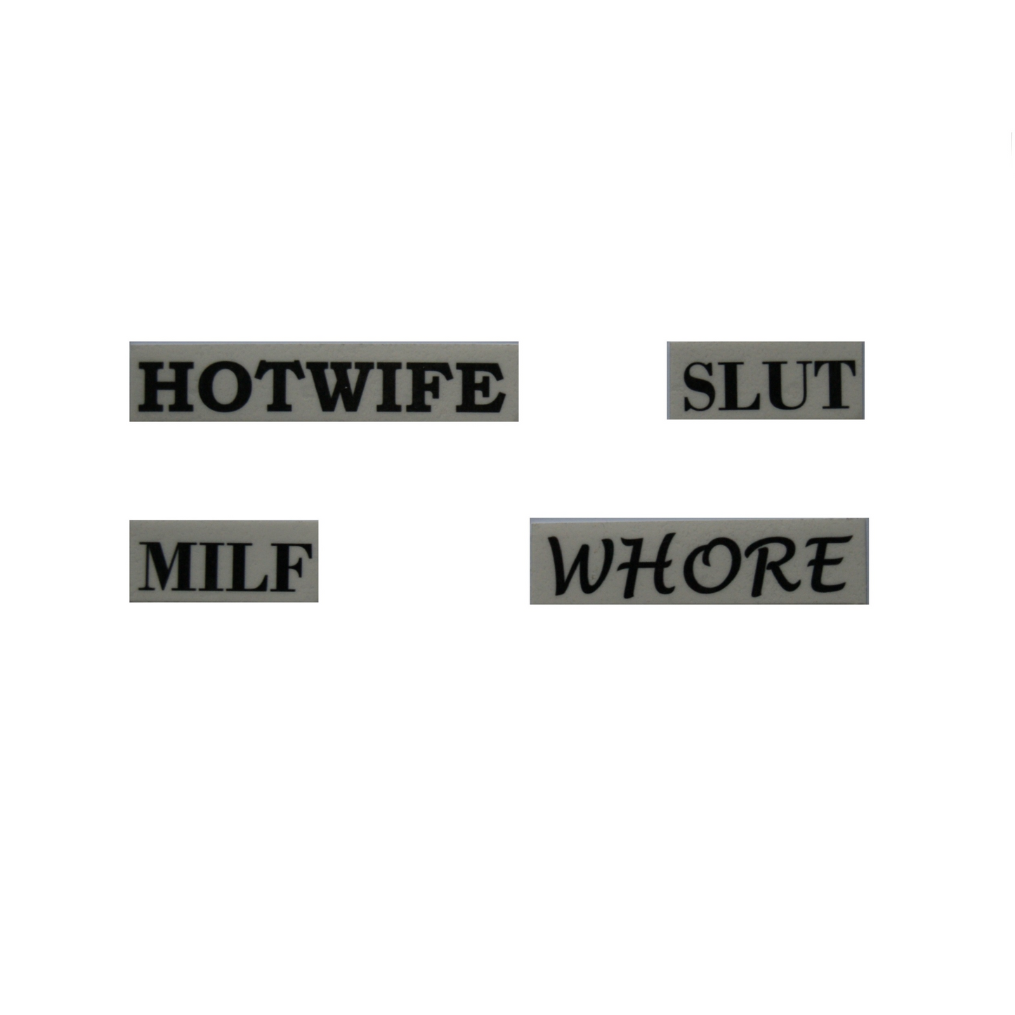 Temporary Tattoo - Multi Pack Ankle Tattoos Hotwife Slut Milf Whore