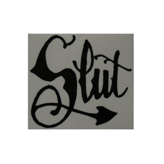 Temporary Tattoo - Slut KJ Logo Ass Butt Cheek