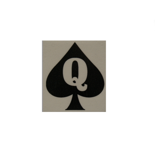 Large Hotwife Temporary Tattoo - Queen Of Spades QOS Black Cock Lover