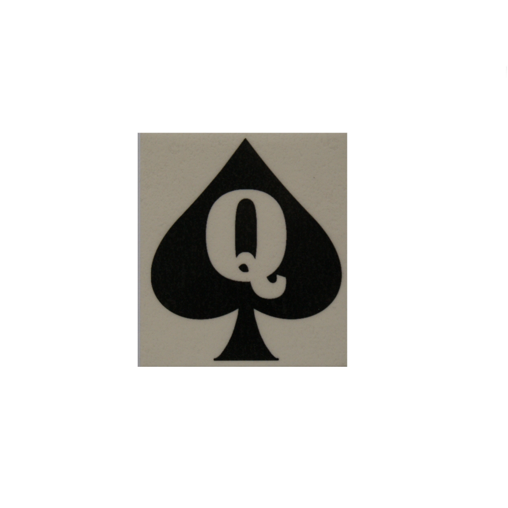 Large Hotwife Temporary Tattoo - Queen Of Spades QOS Black Cock Lover