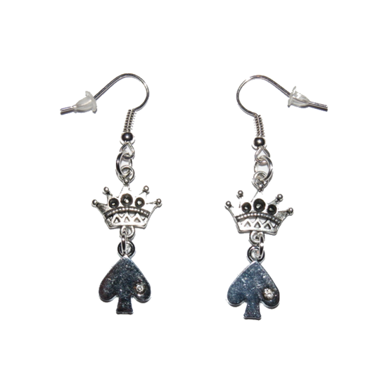 Queen Of Spade Earrings - Style 8 BBC Cuckold Hotwife Jewellery