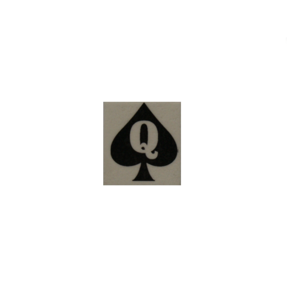 Mini Hotwife Temporary Tattoo - Queen Of Spades QOS Black Cock Lover