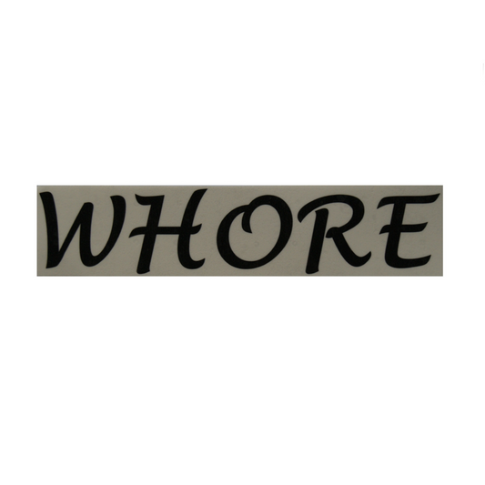 Temporary Tattoo - Whore Lower Back or Stomach